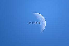月球,天空,在晚上的月亮