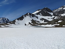 雪,山,徒步旅行