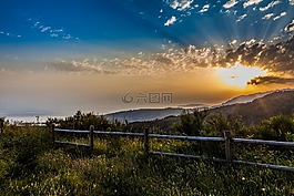 加利西亚,atardecer,naturaleza
