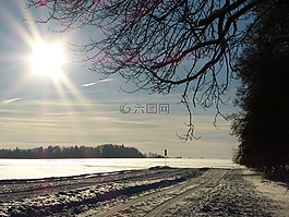 冬天,雪,景觀
