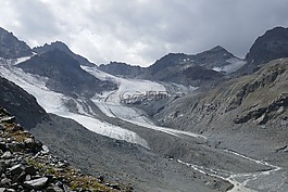山,冰川,高山