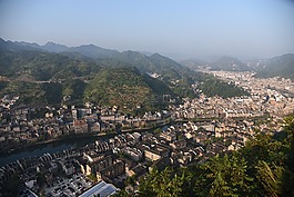 鳥瞰,古鎮(zhèn),中國