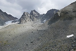 山,冰川,高山