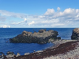 景觀,冰島,海