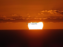 日落,夕陽,abendstimmung