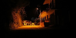 景觀,夜,金迪奧