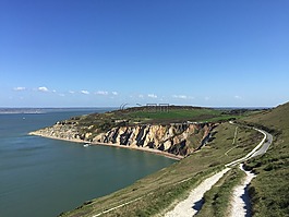 懷特島,針的海岸線,水