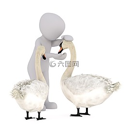 傳真,白人男性,3d模型