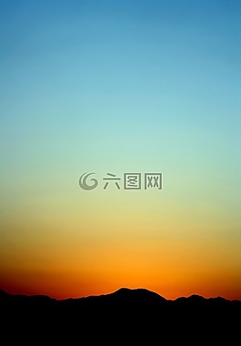 自然,山,側(cè)影