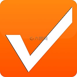 選中標記,檢查,橙色