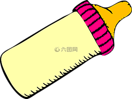 嬰兒奶瓶,粉紅色,附件