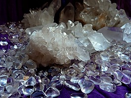 白水晶,双成型,清晰的白色