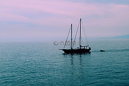 小船,海,意大利