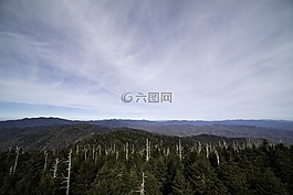 丘陵,山,天空