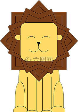剪貼畫,獅子,動物