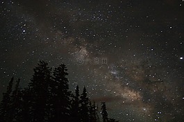 夜晚的天空,銀河,星星