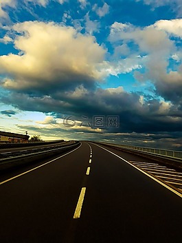 云,路,藍(lán)色