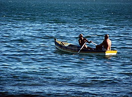小船,漁民,mar