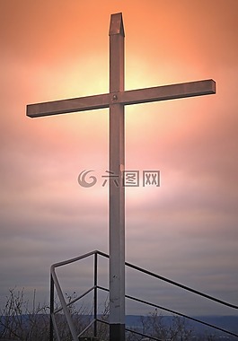 交叉,天空,復活