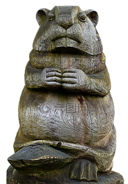 比伯,holzfigur,数字
