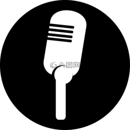 麥克風,老,電臺