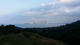 景觀,海岸,岸