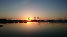 日出,码头,hundvåg
