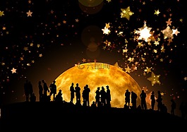 夜,明星,天空
