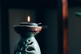 蠟燭,光,火