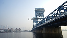 橋,河,霧