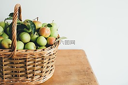 蘋果,水果,籃