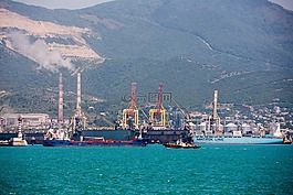 海,端口,起重機