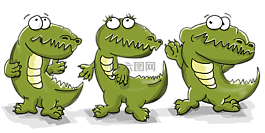 鱷魚,跳舞,動畫片