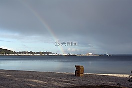 沙灘椅,波羅的海,心情