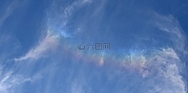 火彩虹中的云,彩虹,云