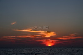 海,島,發(fā)光