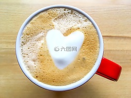 咖啡,喝,心臟