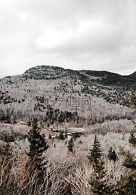 山,高原,云