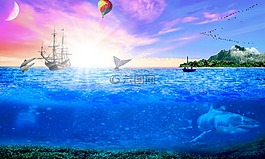 海洋,海,自然