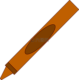 筆,蠟筆,棕色