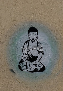 涂鴉,佛,瑜伽
