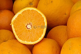 橙色,水果,食品