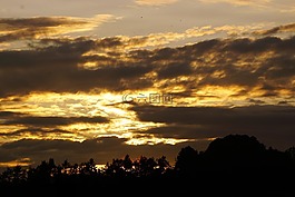 abendstimmung,傍晚的天空,云