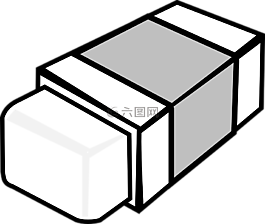 橡皮擦,橡膠,灰色