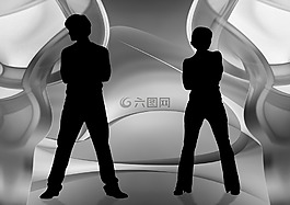 對,男子,女子