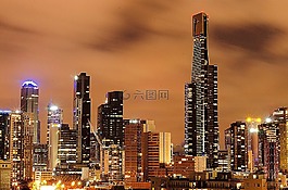 墨爾本,夜,里程碑