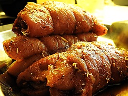 肉,roulades,烧烤
