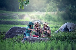 冒險,背包,袋子里。