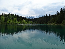湖,水域,反射