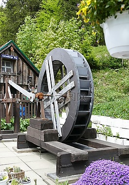 rehberger嚴(yán)重的房子,水車,老